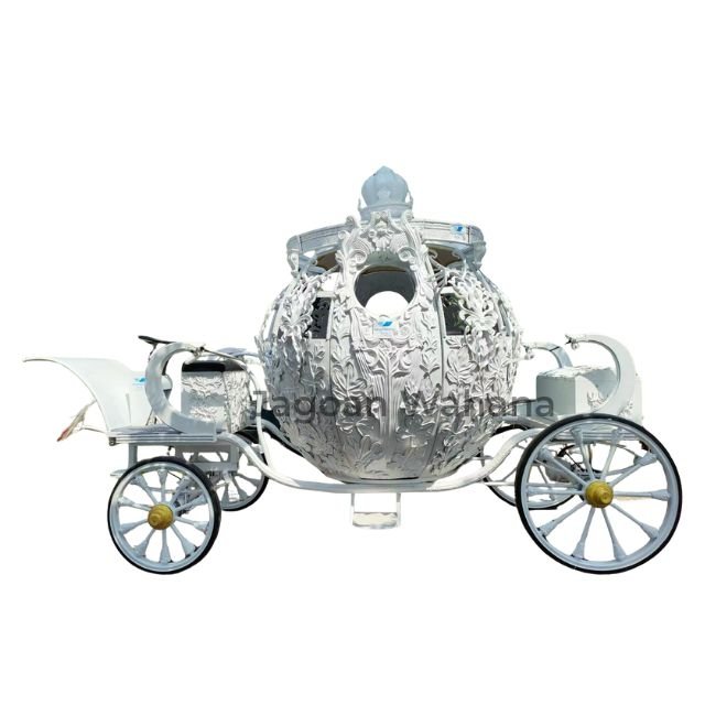 Luxury White Pumpkin Carriage