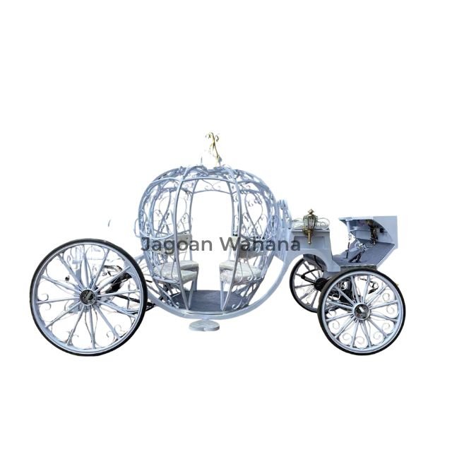 Soft Blue Pumpkin Carriage