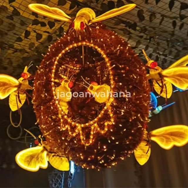 Lampu Sarang Lebah Simulasi