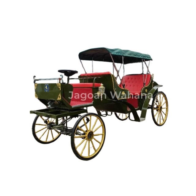 Green Classic Carriage with Canopy