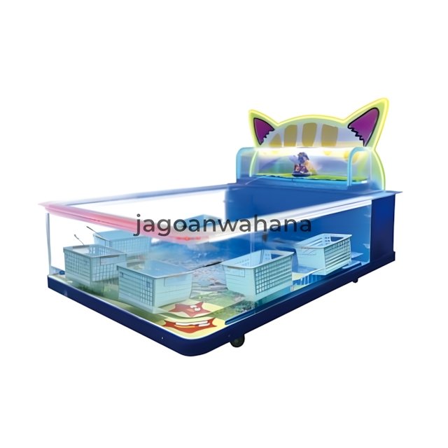 Kitten Fishing Transparent Fish Pond
