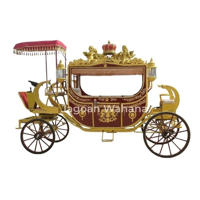Red Royal Carriage 5 with Canopy