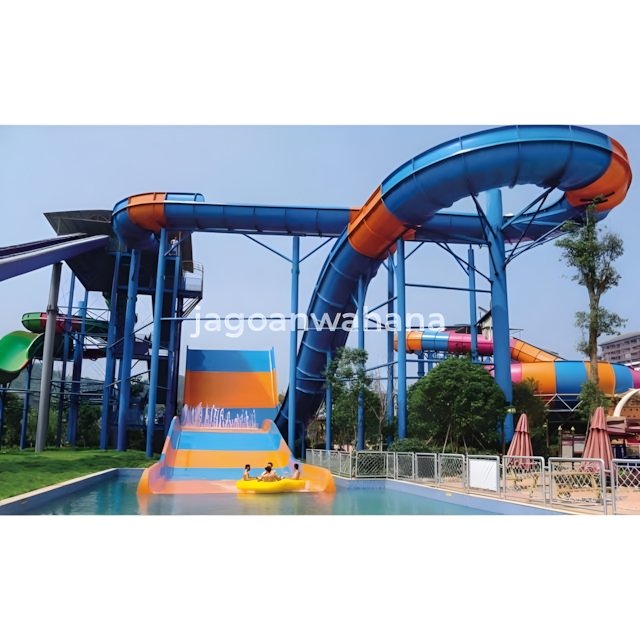 Huge Turn Back Towering Slide